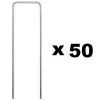 GT GARDEN Lot De 50 Piquets De Fixation Pour Jardin En Acier Galvanisé - 30 X 200 Mm