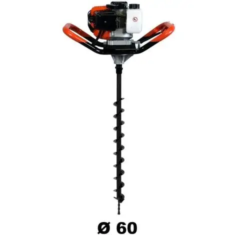GT GARDEN Tarière Thermique 52 Cm3, 3 CV + Mèche 60 Mm 3 GT GARDEN Tarière Thermique 52 Cm3, 3 CV + Mèche 60 Mm