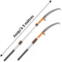 GT GARDEN Scie D'élagage Télescopique - Longueur 300 Cm 7 GT GARDEN Scie D'élagage Télescopique - Longueur 300 Cm -Gt Garden Boutique 31557753 2