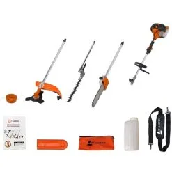 GT GARDEN Multifonction Thermique 4 En 1 : Tronçonneuse - Débroussailleuse - Taille-haies 11 GT GARDEN Multifonction Thermique 4 En 1 : Tronçonneuse - Débroussailleuse - Taille-haies -Gt Garden Boutique 344539 5