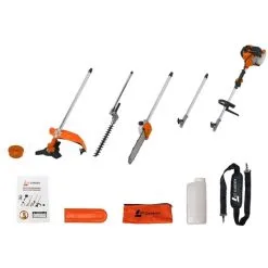 GT GARDEN Multifonction Thermique 4 En 1 : Tronçonneuse - Débroussailleuse - Taille-haies Et Rallonge -Gt Garden Boutique 344541 5