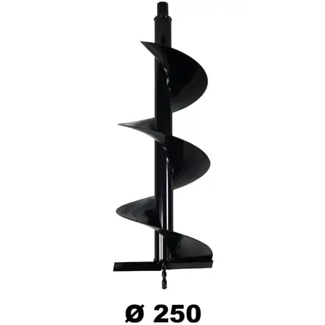 GT GARDEN Mèche Ø 250 Mm Pour Tarière Thermique 3 GT GARDEN Mèche Ø 250 Mm Pour Tarière Thermique