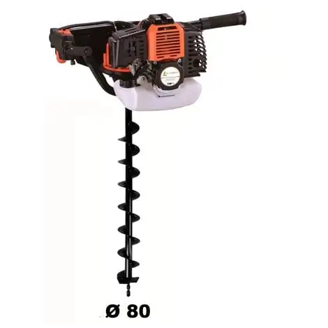 GT GARDEN Tarière Thermique 52 Cm3 - 3 CV + Mèche 80 Mm 3 GT GARDEN Tarière Thermique 52 Cm3 - 3 CV + Mèche 80 Mm