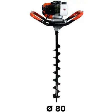 GT GARDEN Tarière Thermique 52 Cm3, 3 CV + Mèche 80 Mm 3 GT GARDEN Tarière Thermique 52 Cm3, 3 CV + Mèche 80 Mm