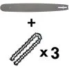 GT GARDEN Guide 18 Pouces (45 Cm) Avec Lot De 3 Chaînes 72 Maillons Pour Tronçonneuse 1 GT GARDEN Guide 18 Pouces (45 Cm) Avec Lot De 3 Chaînes 72 Maillons Pour Tronçonneuse -Gt Garden Boutique 344616 1