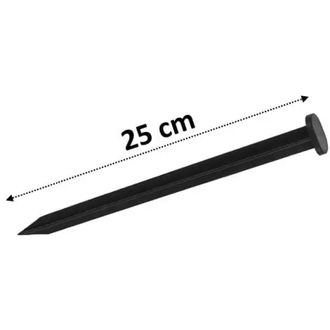 GT GARDEN Bordure De Jardin Droite Noire - 5,8 Cm X 10 Mètres Avec 50 Piquets D'ancrage 5 GT GARDEN Bordure De Jardin Droite Noire - 5,8 Cm X 10 Mètres Avec 50 Piquets D'ancrage – Image 3