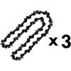 GT GARDEN Lot De 3 Chaînes 40 Maillons Pour Tronçonneuse élagueuse -Gt Garden Boutique 492654 1