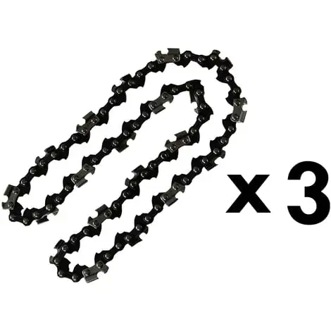 GT GARDEN Lot De 3 Chaînes 40 Maillons Pour Tronçonneuse élagueuse 3 GT GARDEN Lot De 3 Chaînes 40 Maillons Pour Tronçonneuse élagueuse