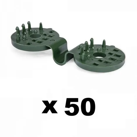 GT GARDEN Lot De 50 Clips De Fixation Verts Pour Brise Vue 3 GT GARDEN Lot De 50 Clips De Fixation Verts Pour Brise Vue