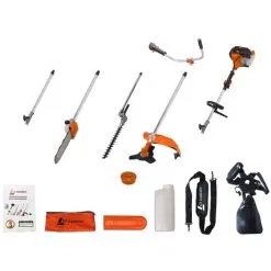 GT GARDEN Multifonction Thermique 4 En 1 Avec Guidon : Tronçonneuse - Débroussailleuse - Taille-haies Et Rallonge 11 GT GARDEN Multifonction Thermique 4 En 1 Avec Guidon : Tronçonneuse - Débroussailleuse - Taille-haies Et Rallonge -Gt Garden Boutique 624490 5