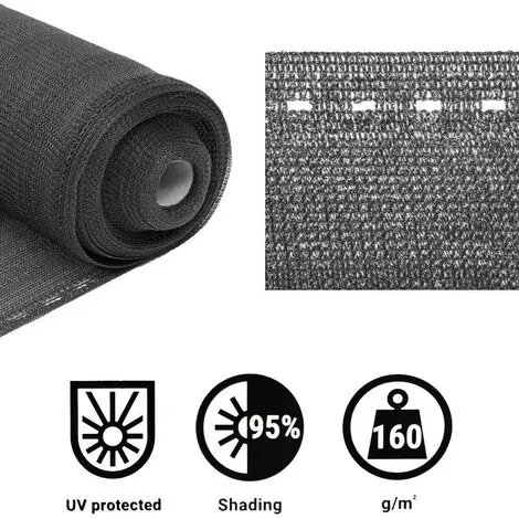 GT GARDEN Brise Vue Gris, 160 G/m² - 1,50 X 25 Mètres 5 GT GARDEN Brise Vue Gris, 160 G/m² - 1,50 X 25 Mètres – Image 3